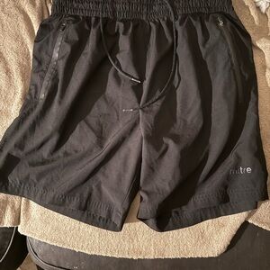 Mitre Black Athletic Men's Shorts